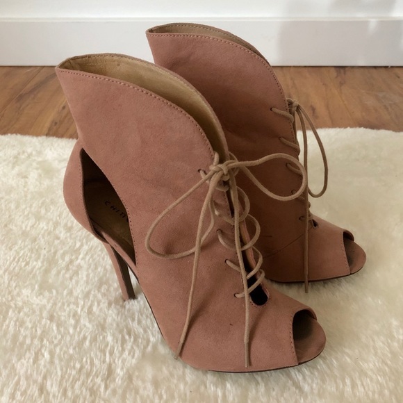 Blush Peep Toe Chinese Laundry Heels - Picture 3 of 3